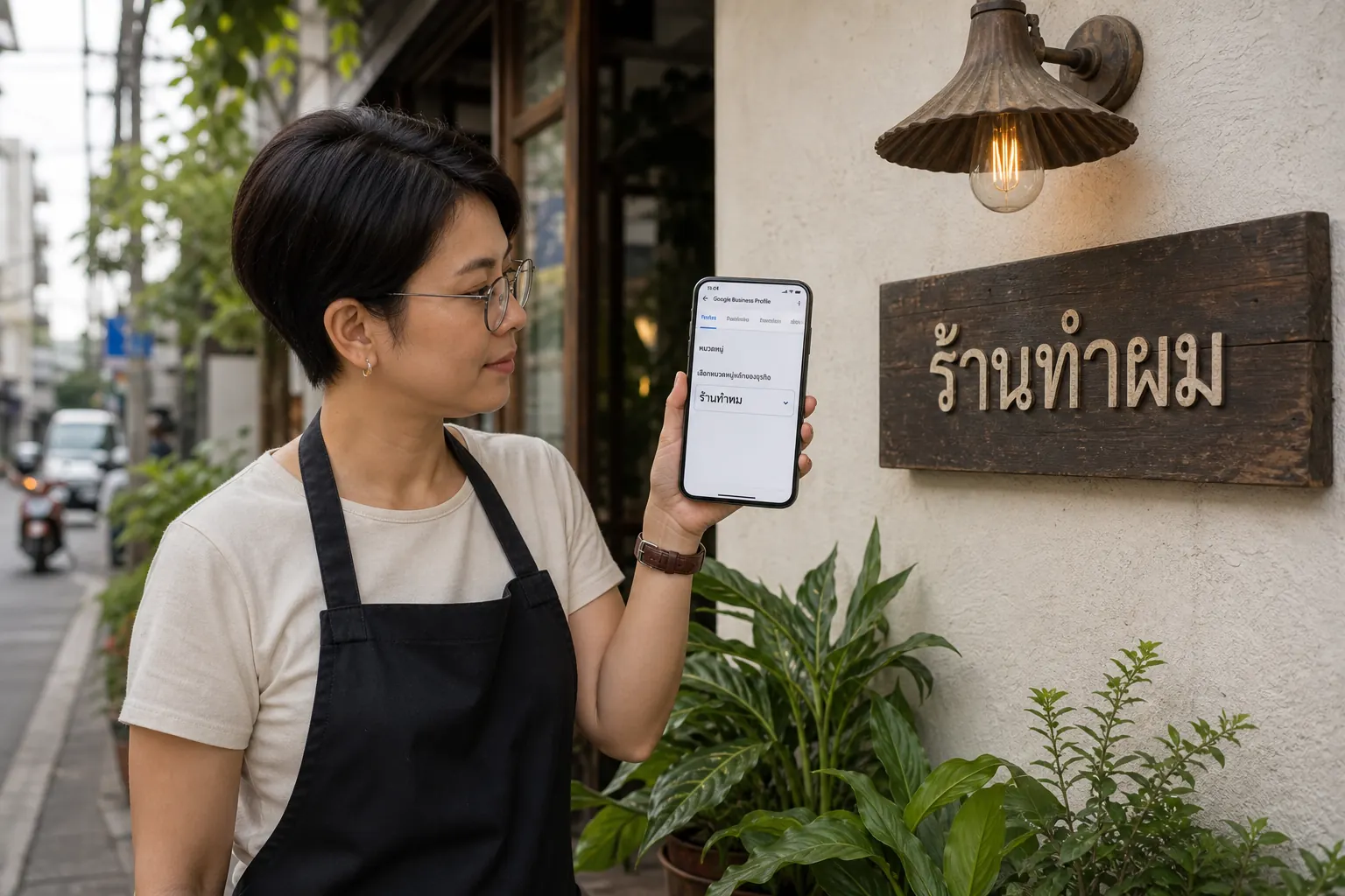 เจ้าของร้านไทยเลือกหมวดหมู่ธุรกิจบนโปรไฟล์ Google ให้ตรงกับป้ายและบริการจริง