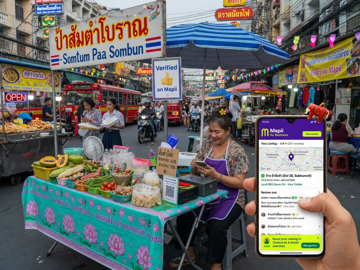 ร้านข้าวมันไก่ริมทางสุขุมวิท ใส่รูปจริงในเว็บ คนเห็นแล้วเดินเข้ามาซื้อ